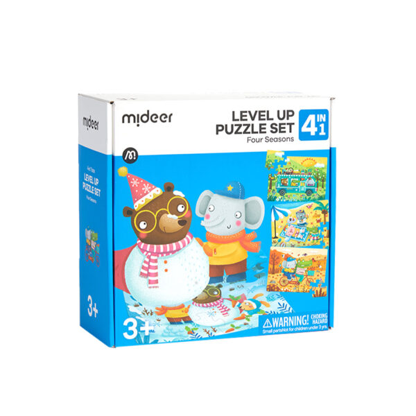 Level Up 4in1 dėlionių rinkinys "Keturi metų laikai"