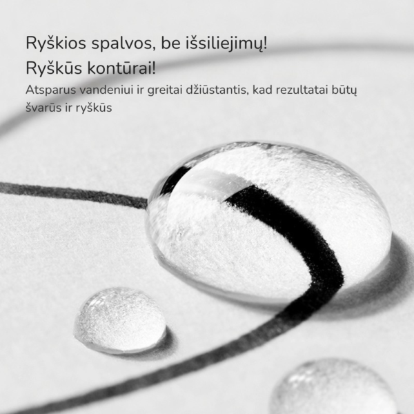 Aliejinis dviejų galų permanentinis žymeklis - 3vnt.