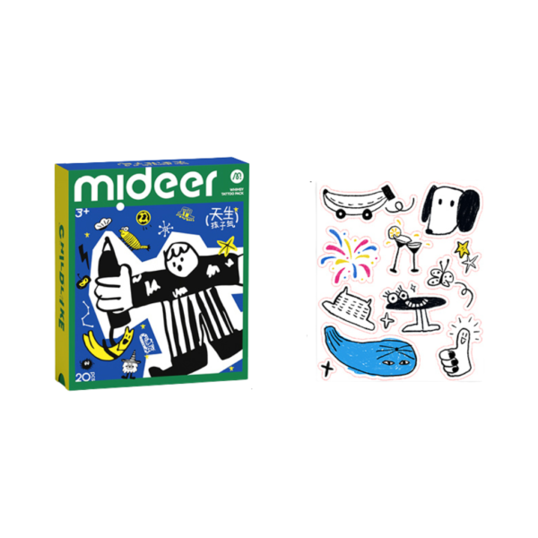 Tatuiruočių / lipdukų rinkinys - MINI blue