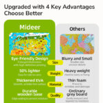 DIDELIS MAGNETINIS PASAULIO ŽEMĖLAPIS / DĖLIONĖ