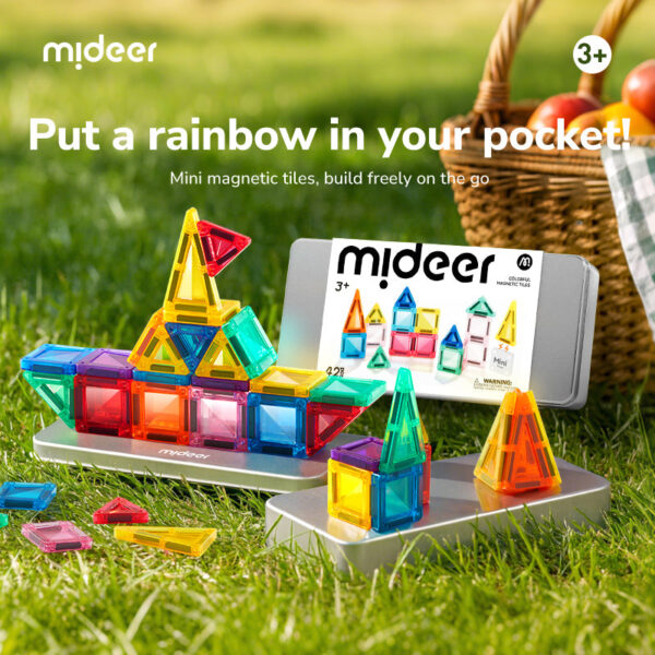 MINI MAGNETINIS KONSTRUKTORIUS METALINĖJE DĖŽUTĖJE