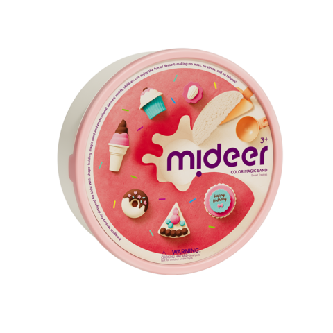 KINETINIO SMĖLIO ŽAIDIMŲ RINKINYS - DESERTŲ KLUBAS