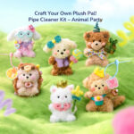 Pliušinių žaislų kūrimo rinkinys